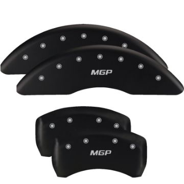 Picture of MGP Rear set 2 Caliper Covers Engraved Rear Tiffany Snake Black finish silver ch