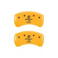 Picture of MGP Rear set 2 Caliper Covers Engraved Rear Tiffany Snake Yellow finish black ch