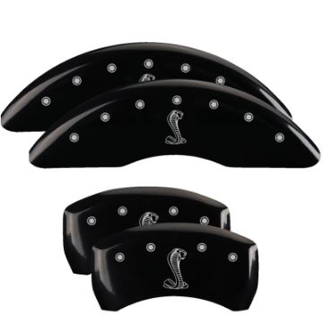 Picture of MGP Rear set 2 Caliper Covers Engraved Rear Tiffany Snake Yellow finish black ch