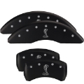 Picture of MGP Rear set 2 Caliper Covers Engraved Rear Tiffany Snake Black finish silver ch
