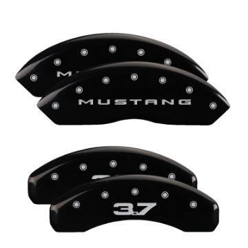 Picture of MGP Rear set 2 Caliper Covers Engraved Rear Tiffany Snake Yellow finish black ch