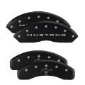 Picture of MGP 4 Caliper Covers Engraved Front 2015-Mustang Engraved Rear 2015-Bar & Pony Black fnsh silver ch