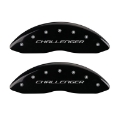 Picture of MGP 4 Caliper Covers Engraved Front & Rear Block-Challenger Black finish silver ch