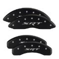 Picture of MGP 4 Caliper Covers Engraved Front & Rear Cursive-Challenger Red finish silver ch
