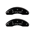 Picture of MGP 4 Caliper Covers Engraved Front 2016-CIVIC Engraved Rear 2016-CIVIC Black finish silver ch