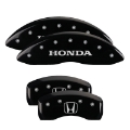 Picture of MGP 4 Caliper Covers Engraved Front Honda Engraved Rear H Logo Black finish silver ch