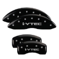 Picture of MGP 4 Caliper Covers Engraved Front Honda Engraved Rear HR-V Black finish silver ch