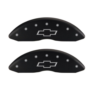 Picture of MGP 4 Caliper Covers Engraved Front & Rear MGP Red finish silver ch