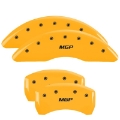 Picture of MGP 4 Caliper Covers Engraved Front & Rear MGP Yellow finish black ch