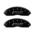 Picture of MGP 4 Caliper Covers Engraved Front & Rear Gen 5-RS Black finish silver ch
