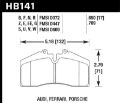 Picture of Hawk Audi-Porsche Rear AND ST-40 HPS Street Brake Pads