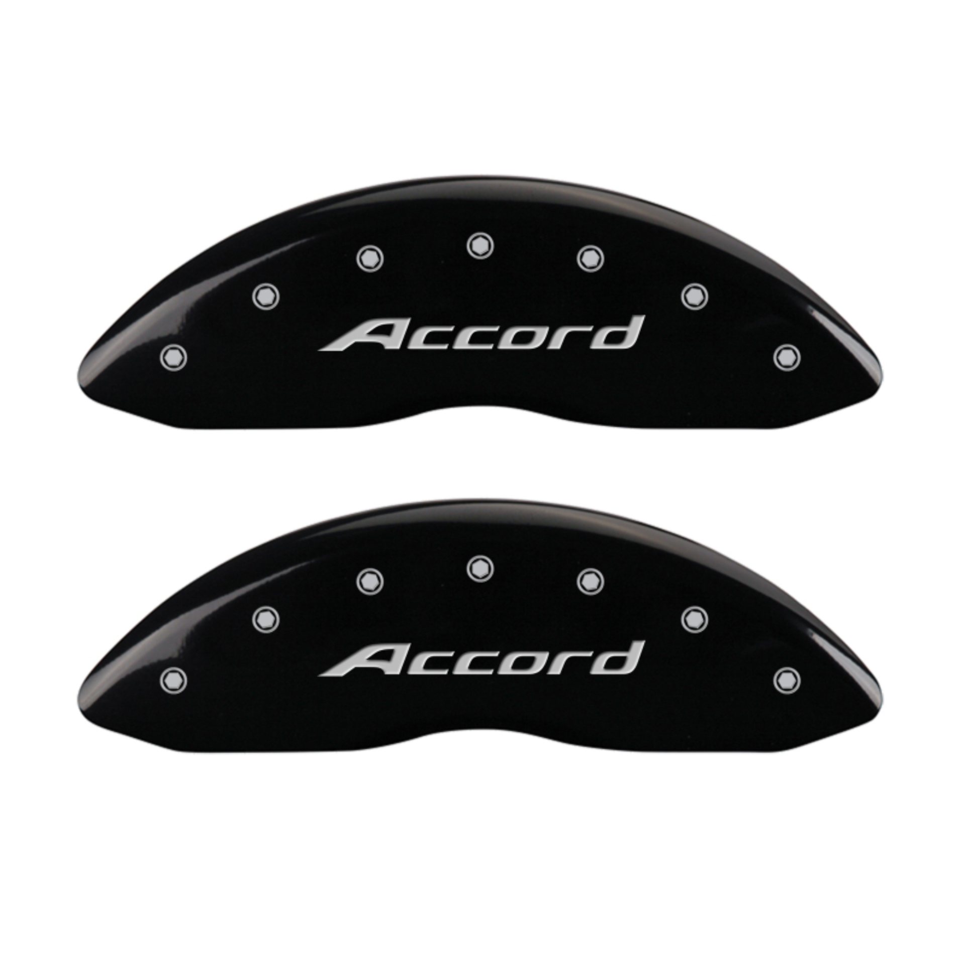 Picture of MGP 4 Caliper Covers Engraved Front Accord Engraved Rear Accord Black finish silver ch