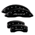 Picture of MGP 4 Caliper Covers Engraved Front Accord Engraved Rear Accord Black finish silver ch