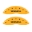 Picture of MGP 4 Caliper Covers Engraved Front Honda Engraved Rear H Logo Yellow finish black ch