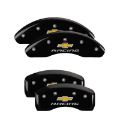 Picture of MGP 4 Caliper Covers Engraved Front & Rear Gen 5-Camaro Black finish silver ch