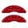 Picture of MGP 4 Caliper Covers Engraved Front & Rear Gen 5-Camaro Red finish silver ch