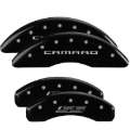Picture of MGP 4 Caliper Covers Engraved Front Gen 5-Camaro Engraved Rear Gen 5-SS Black finish silver ch