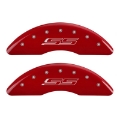 Picture of MGP 4 Caliper Covers Engraved Front & Rear Gen 5-SS Red finish silver ch