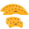 Picture of MGP 4 Caliper Covers Engraved Front & Rear MGP Yellow finish black ch