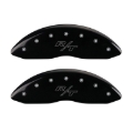 Picture of MGP 4 Caliper Covers Engraved Front & Rear Vintage Style-RT Black finish silver ch