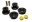 Picture of Energy Suspension 90-97 Mazda Miata Black Rear Differential Bushing Set