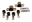 Picture of Energy Suspension 90-97 Mazda Miata Black 19mm Front Sway Bar Bushings includes Sway Bar End Link B