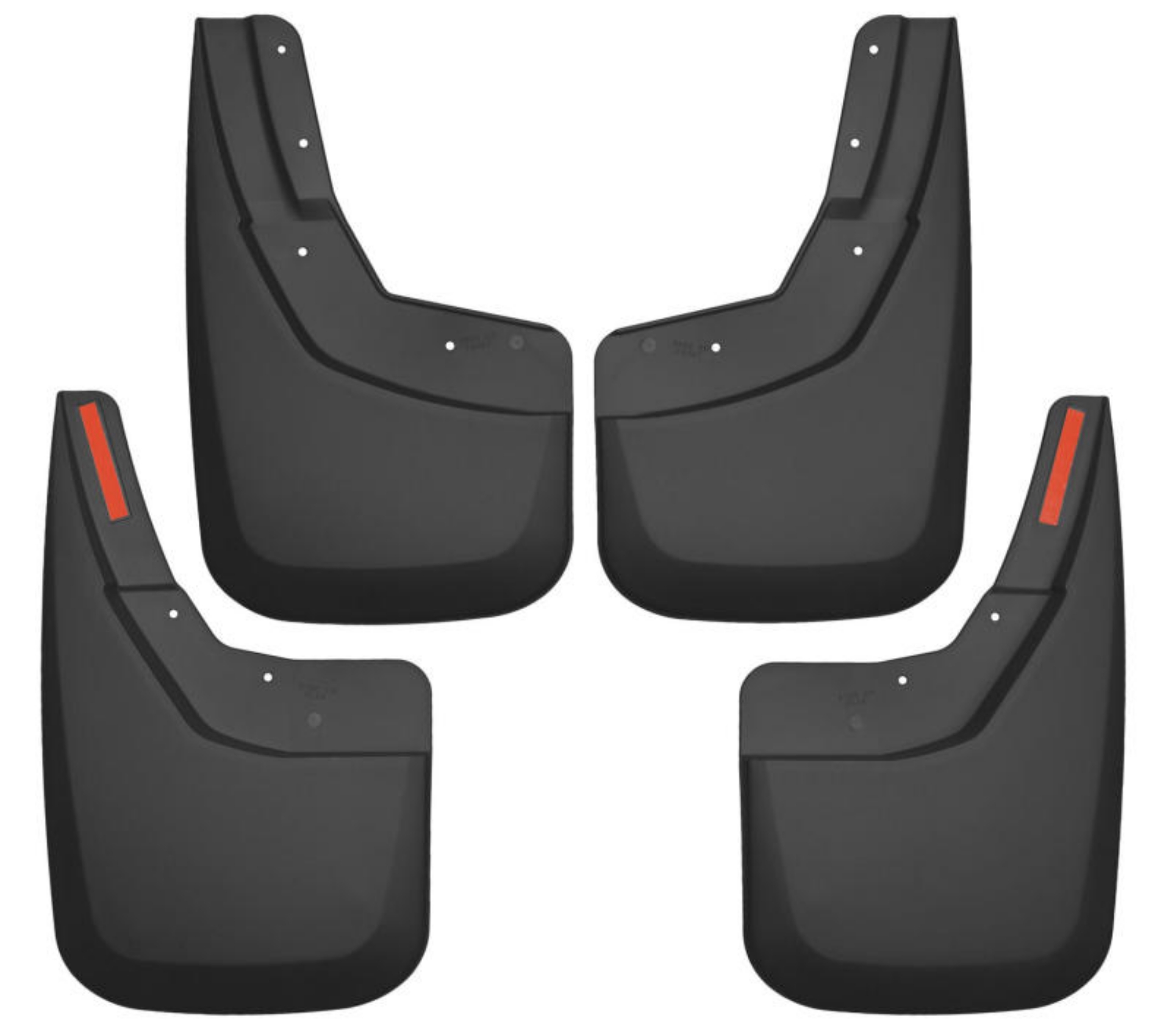 Picture of Husky Liners 14-17 Chevy Silverado 1500 - 15-16 Silverado 2500 HD Front and Rear Mud Guards - Black