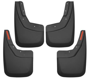 Picture of Husky Liners 14-17 Chevy Silverado 1500 - 15-16 Silverado 2500 HD Front and Rear Mud Guards - Black