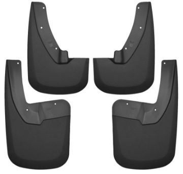 Picture of Husky Liners 09-17 Dodge Ram 1500-2500 Both w- OE Fender Flares Front and Rear Mud Guards - Black