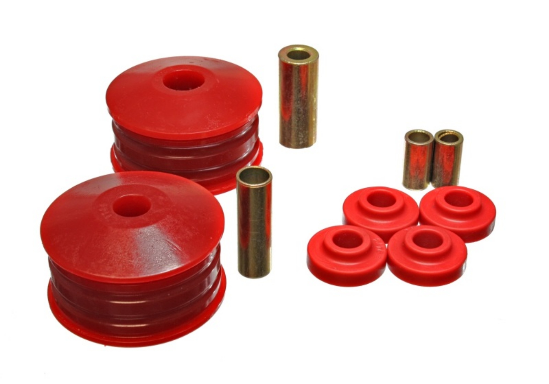 Picture of Energy Suspension 06-07 Mitsubishi Eclipse FWD Red Motor Mount Replacement Bushings for V6 2 tourqu