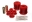 Picture of Energy Suspension 00-1-01 Mitsubishi Eclipse FWD Red Front Control Arm Bushing Set