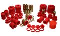 Picture of Energy Suspension 00-1-01 Mitsubishi Eclipse FWD Red Hyper-flex Master Bushing Set