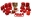 Picture of Energy Suspension 00-1-01 Mitsubishi Eclipse FWD Red Hyper-flex Master Bushing Set