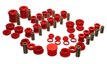 Picture of Energy Suspension 95-99 Mitsubishi Eclipse FWD-AWD Red Hyper-flex Master Bushing Set
