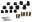 Picture of Energy Suspension 90-94 Mitsubishi Eclipse AWD Black Rear Control Arm Bushing Set