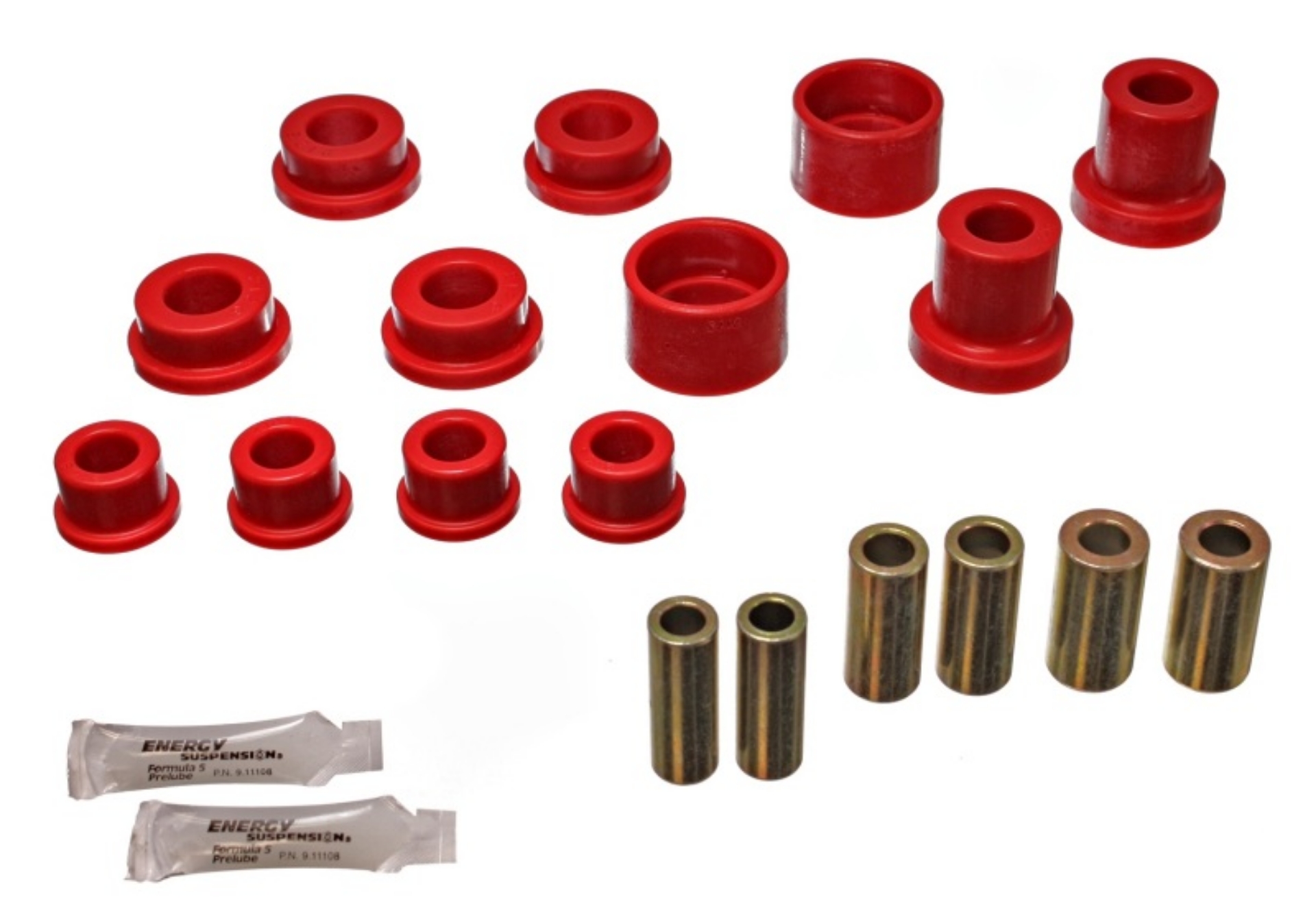 Picture of Energy Suspension 90-94 Mitsubishi Eclipse AWD Red Rear Control Arm Bushing Set