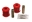 Picture of Energy Suspension 03-05 Mitsubishi Lancer EVO 8 Red Rear Trailing Arm Bushing Set