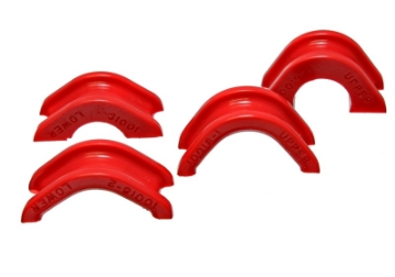 Picture of Energy Suspension 74-78 Nissan 260Z-280Z Red Rack and Pinion Bushing Set