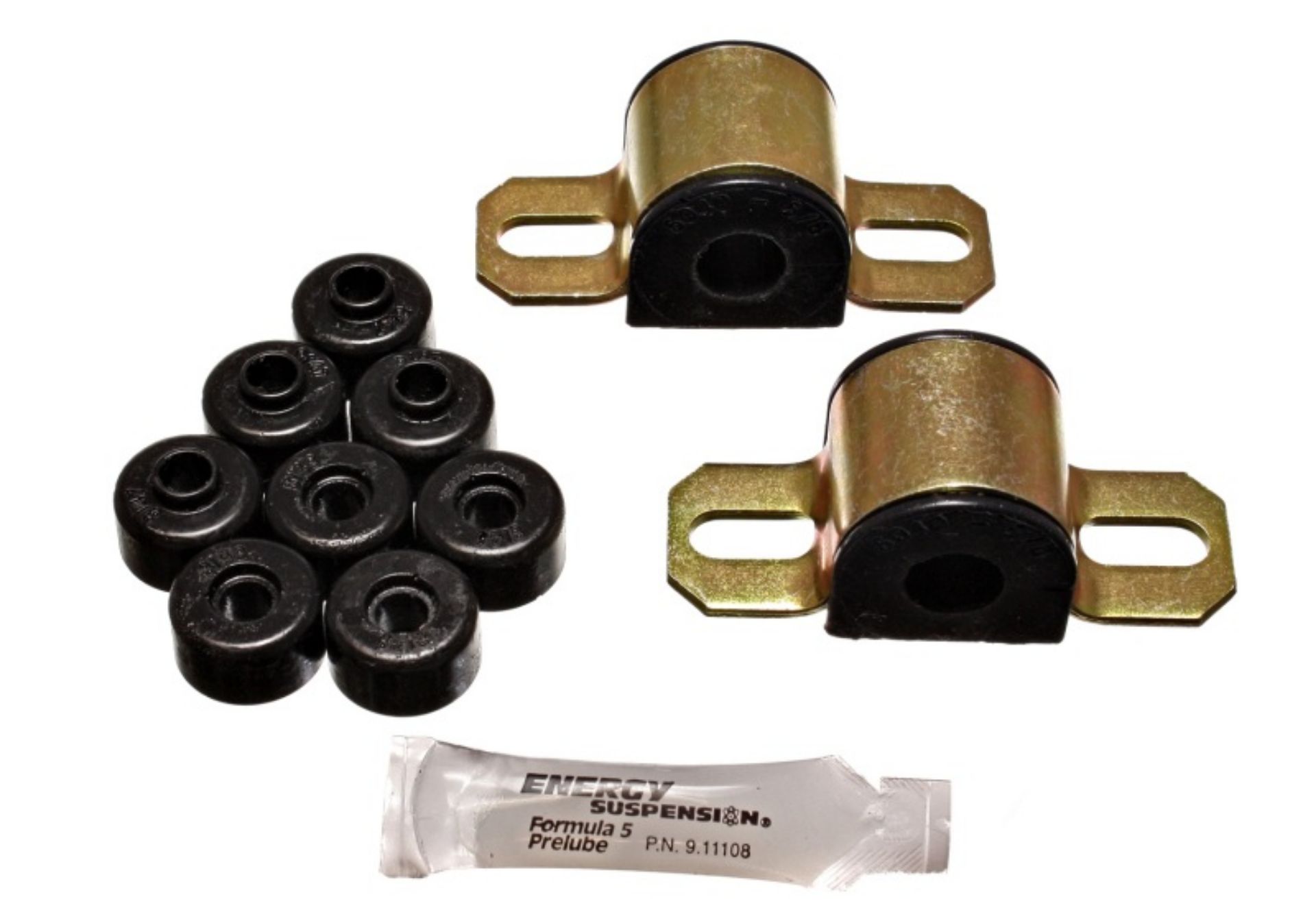 Picture of Energy Suspension 95-98 Nissan 240SX S14 Black 16mm Rear Sway Bar Frame Bushings Sway bar end lin