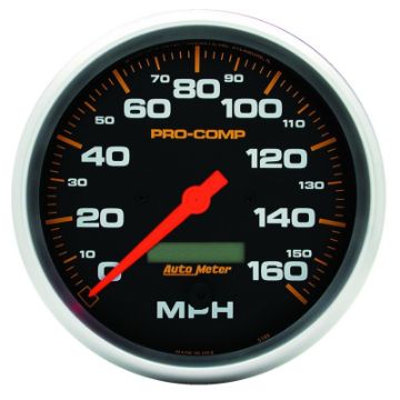 Picture of Autometer Pro-Comp 5in 160mph Electric Speedometer w- LCD Odometer
