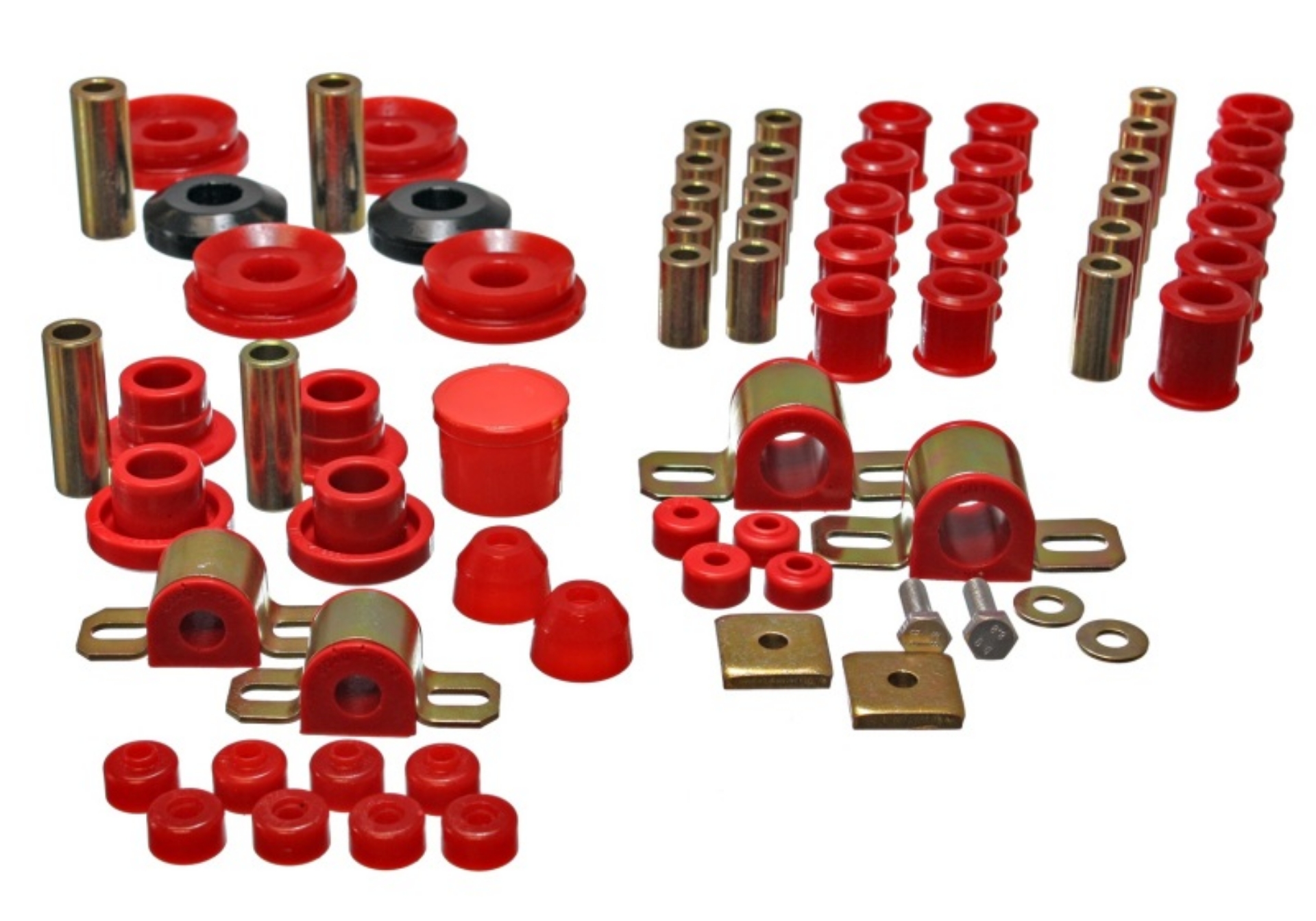 Picture of Energy Suspension 95-98 Nissan 240SX S14 Red Hyper-Flex Master Bushing Set