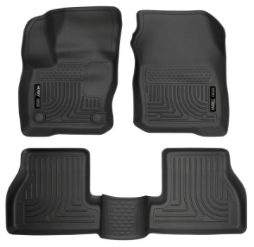 Picture of Husky Liners 2016 Ford Focus Weatherbeater Front and 2nd Seat Floor Liners - Black