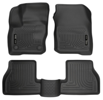 Picture of Husky Liners 2016 Ford Focus Weatherbeater Front and 2nd Seat Floor Liners - Black