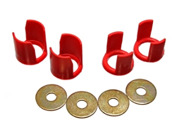 Picture of Energy Suspension 89-94 Nissan 240SX S13 Red Rear Subframe Insert Set - a supplement to the subfra