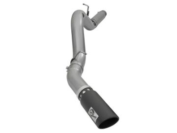 Picture of aFe LARGE Bore HD 5in Exhausts DPF-Back SS w- Black Tips 16-17 GM Diesel Truck V8-6-6L td LML-L5P