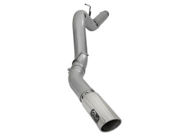 Picture of aFe LARGE Bore HD 5in Exhausts DPF-Back SS w- Pol Tips 16-17 GM Diesel Truck V8-6-6L td LML-L5P