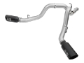 Picture of aFe Atlas Exhaust 4in Dual DPF-Back Al Steel w- Black Tips 16-17 GM Diesel Truck V8-6-6L td LML