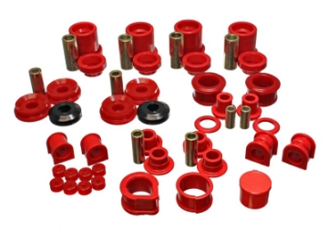 Picture of Energy Suspension 90-96 Nissan 300ZX Red Hyper-Flex Master Bushing Set Sway bar end link bushings a