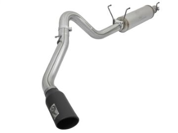 Picture of aFe MACHForce XP 4in Exhausts Cat-Back SS Side Exit 14-17 Dodge Ram 2500 V8-6-4L Hemi w- Black Tips