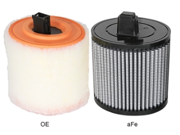 Picture of aFe MagnumFLOW Air Filters OER Pro Dry S A-F 16-17 Cadillac ATS-V V6-3-6L tt